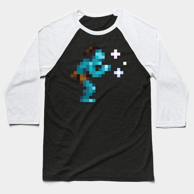Abe low-res pixelart Baseball T-Shirt by JinnPixel